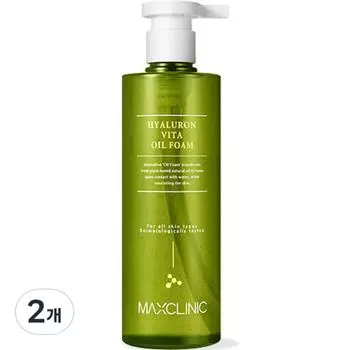 Пенка для умывания Max Clinic Hyaluronic Vita Oil, 310 г, 2 шт.