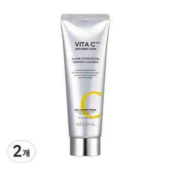 Пенка для умывания Missha Vita C Plus Eraser, 120 мл, 2 шт.