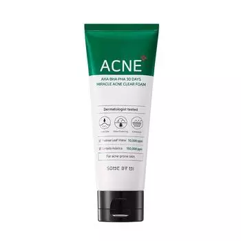 Пенка для умывания против акне с Aha, Bha, Pha кислотами 100мл #1PCS