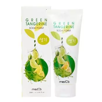 Пенка для умывания с экстрактом зеленого мандарина и содой,MEDB Green Tangerine Soda Foam,100мл