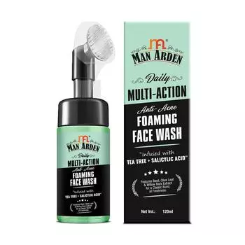 Пенка для умывания с Чайным деревом и Салициловой кислотой (120 мл), Multi-Action Anti-Acne Foaming Face Wash Tea Tree + Salicylic Acid, Man Arden