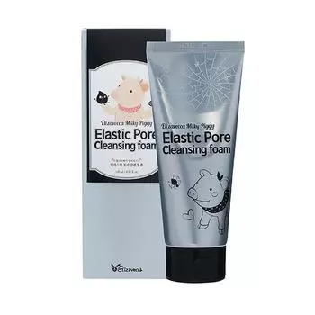 Пенка для умывания с древесным углем Elizavecca Milky Piggy Elastic Pore Cleansing Foam 120 мл
