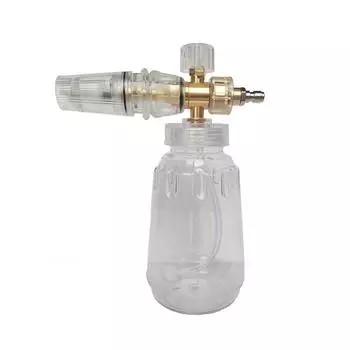 Пенная пушка для мойки высокого давления, автомобильный пенобластер, регулируемая насадка для пены с 14-дюймовым быстрым соединением прозрачный