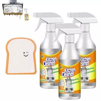 Пенное чистящее средство для кухни – мощное универсальное чистящее средство для духовок, вытяжек, кастрюль, сковородок и жирных пятен. Быстродействующее, нетоксичное. 1pcs