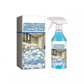 Пенное чистящее средство для кухни, плиты, кухонных принадлежностей, обезжиривает, дезинфицирует и очищает различные поверхности, удаляет запахи 100 мл One Size белый