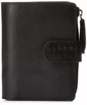 Pennsylvania Zipper Vertical Fold Wallet NAMW6ES5 Black [Nomadoy] L-shaped