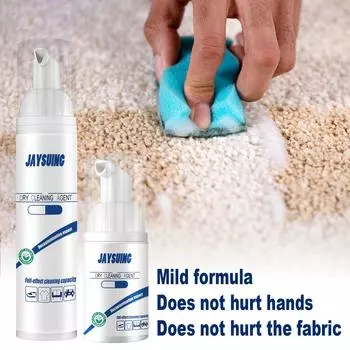 Пенный очиститель Чистка белья Химчистка пуховиков Чистка ковров Средство для штор Несмываемая стирка 100ml