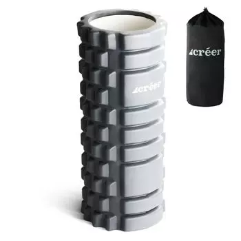 Пенный ролик для миофасциального релиза Йога палка Хранение Инструкция В комплекте Crer Сумка/Японский (Серый) серый