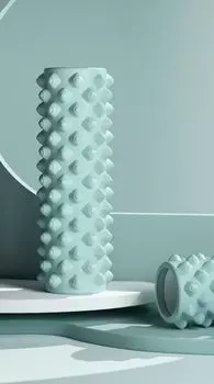 Пенный ролик Пенный ролик с переключением интенсивности, прочный пенопласт EVA, твердый сердечник, фитнес, йога, спорт, восстановление, сумка для переноски в комплекте