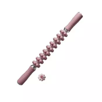 Пенный роликовый миофасциальный релиз палочка для начинающих ультра легкий массажный ролик домашний тренинг мышечная релаксация шест для йоги спортивный инвентарь (розовый)