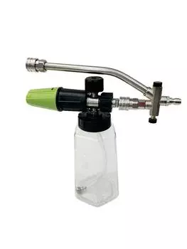 Пеногенератор для мойки высокого давления с двойным разъемом для автомобильного пеногенератора с быстрым соединением 1/4 Пеногенератор для прозрачной бутылки объемом 1 л