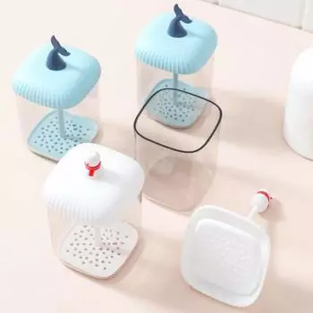 Пенообразователь для создания пузырьков, креативная форма, удобный в использовании, ABS, ручной пенообразователь, чашка, принадлежности для умывания лица для дома синий