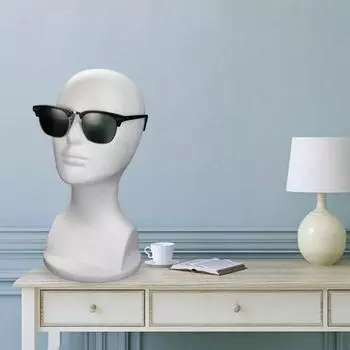 Пенопластовая голова манекена, модель, подставка для париков, шапок, ювелирных изделий, держатель для очков, простая в использовании стойка для магазина для салона, сделай сам, живопись белый