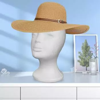 Пенопластовая голова парика Высокий женский манекен шиньоны дисплей держатель шляпы солнцезащитные очки наушники