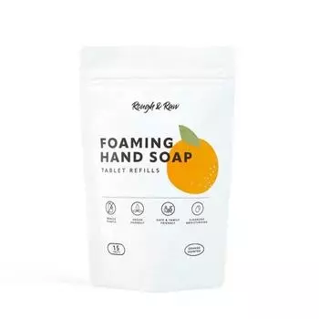 Пенопластовая таблетка для мытья рук Rough & Low Hand Wash Мыло большой емкости для рук, аромат апельсина, 1 шт.