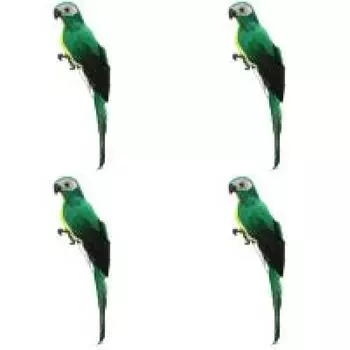 Пенопластовое перо искусственная имитация модели птицы украшение для дома (зеленый)