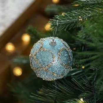 Пенопластовые елочные шары с золотой сеткой, подвесные украшения для установки праздничной сцены, идеально подходят для рождественской елки и праздничных украшений