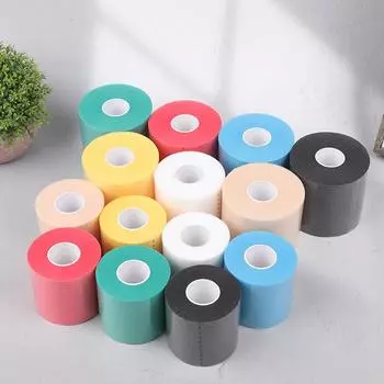 Пенопластовый бандаж, налокотники, наколенники, пленка, пенопластовый бандаж, спортивная предварительная обертка для атлетической ленты, губчатая пленка для кожи, самоклеящаяся эластичная S чёрный