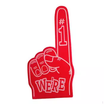 Пенопластовый палец, гигантские перчатки EVA, реквизит для поддержки, палец для игровой вечеринки фиолетовый