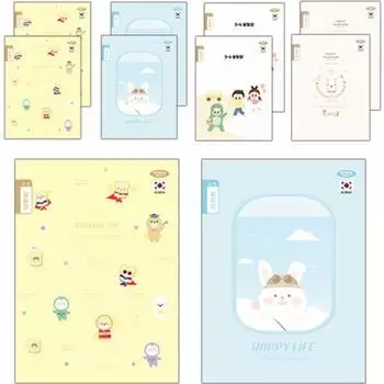 Penpia 800 Elementary Bookping 3-6 Notice Book, популярный персонаж в Корее