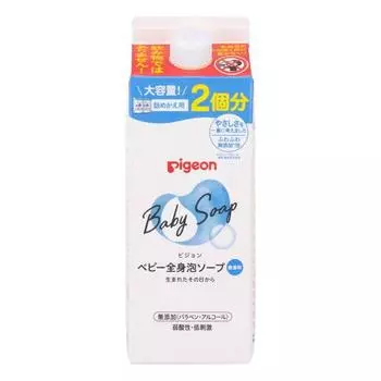 Пенящееся мыло для всего тела Pigeon Baby, сменная упаковка, 2 шт., 800 мл