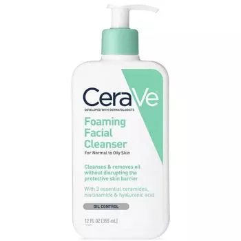 Пенящееся очищающее средство для лица CeraVe, 355 мл, 1 шт.
