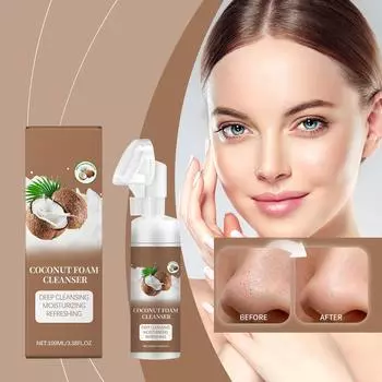 Пенящееся очищающее средство для лица Мягкое очищающее поры освежающее и увлажняющее очищающее средство для лица One Size