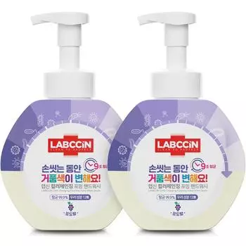 Пенящееся средство для мытья рук Rapsin Color Changing с ароматом винограда, 500 мл, 2 шт.