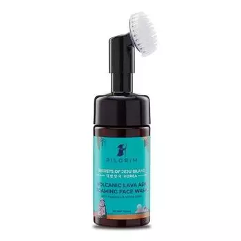 Пенящееся средство для умывания лица с вулканическим пеплом Pilgrim Korean Volcanic Lava | Корейские средства по уходу за кожей | 100% безопасно для всех типов кожи | Для мужчин и женщин | 120 мл