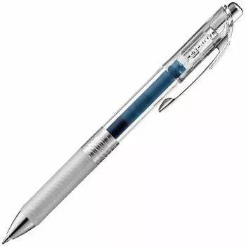 Pentel Ballpoint Pen Gel Ink Energel Infree Clear Shaft Blue Black 10 Pieces 0.7mm BL77TL-CA