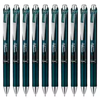 Pentel Ballpoint Pen Gel Ink Energel Retractable 0.7mm 0 BL77A2-SA Indigo Black 10 Pieces