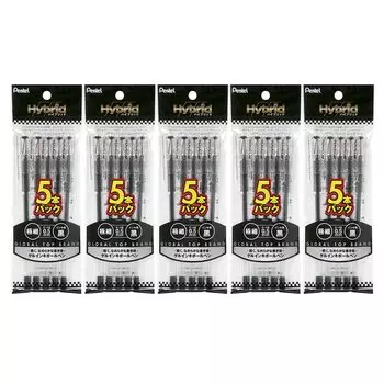 Pentel ballpoint pen hybrid 5 pack 5 pieces XK105GA5(5)