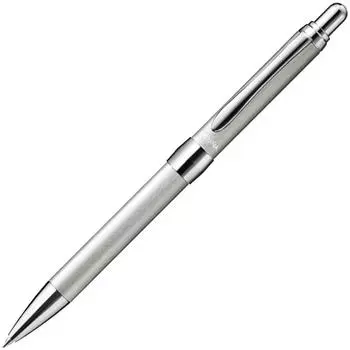 Pentel Ballpoint Vicuna EX2 Silver Barrel Oil-Based Pen, BX2007Z,