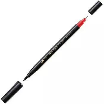 Pentel Brush Pen Brush Pen Letter Pen Twin Bold Extra Fine Black XSFW34A