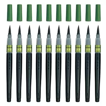 Pentel Brush Pen Pentel Bold Black 10 Pieces XFL2B(10) чёрный