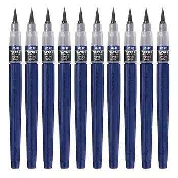 Pentel Brush Pen Quick Dry Pentel Brush Medium Point 10 шт. XFPD5L