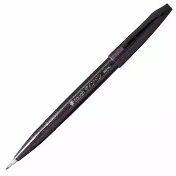 Pentel Brush Touch Sign Pen, Black, XSES15C-A чёрный