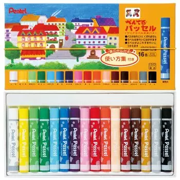Pentel Crayon Pass Passel с инструкцией 16 цветов 5 штук GHPAR-16