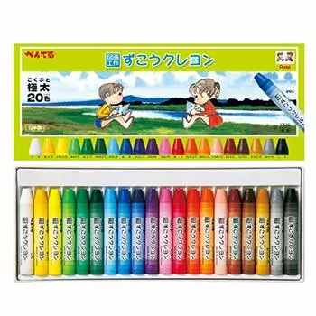 Pentel Crayon Zuko Crayon PTCG1-20 20 colors