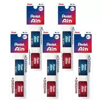 Pentel Eraser Ein 06 Easy to erase, clump type, 2 pieces x 5 sets XZEAHS62 White