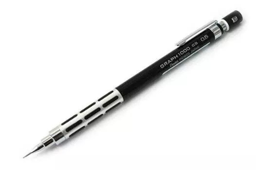 Pentel Mechanical Pencil GRAPH1000CS of 0.5mm (Black) PG1005CS-A [Set 3]