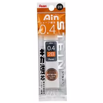 Pentel mechanical pencil lead Ein lead Stein 0.4mm 2B XC274-2B 5 pieces