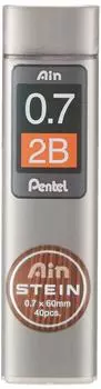 Pentel Mechanical Pencil Lead Einstein Lead 2B C277-2B 0.7mm чёрный