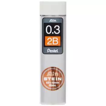 Pentel mechanical pencil lead Einstein lead C273-2B 0.3mm 2B