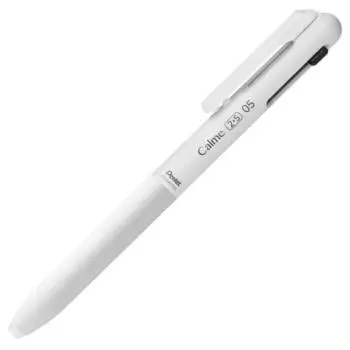 Pentel Multifunctional Ballpoint Pen Calme Ballpoint Pen 0.5 Sharp 0.5 Grayish White XBXAW355W