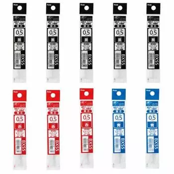 Pentel Multifunctional Ballpoint Pen Refill Set XBXS5 0.5mm 5 Black, 3 Red, 2 Blue