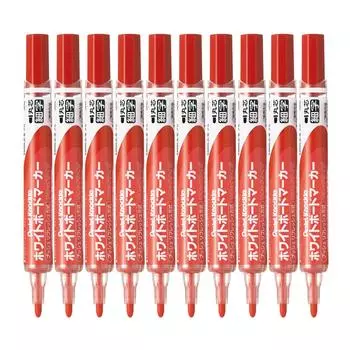 Pentel Pentel White Board Marker Fine Print Red EMWLSB10P - красный