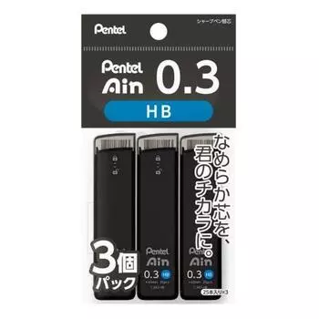 Pentel Sharp Grid Pentel Ein 0,3 мм HB 3 шт. XC283HB-3P