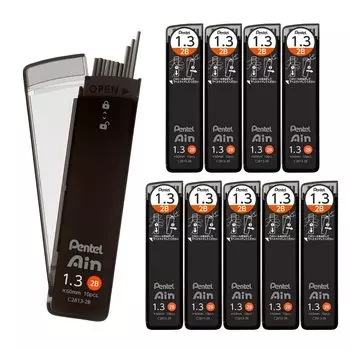 Pentel Sharp Grid Pentel Ein 2B 10 шт. 1,3 мм C2813-2B чёрный