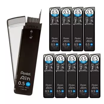 Pentel Sharp Grid Pentel Ein HB 10 шт. 0,5 мм C285-HB чёрный